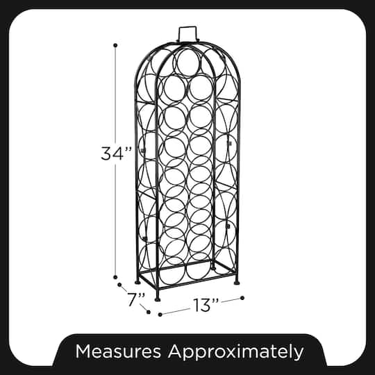 Sorbus 23-Bottle French Chateau-Style Standing Wine Rack